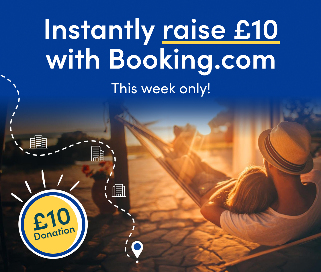 Instantly raise £10 with Booking.com! This week only. 